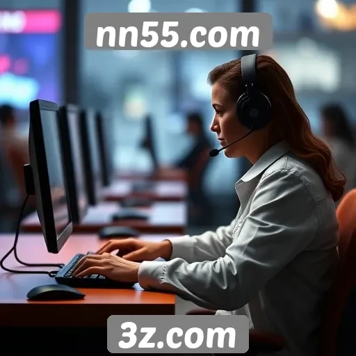 Funcionalidades do suporte ao cliente do nn55.com